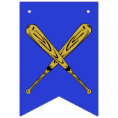 それは男の子の野球のテーマのベビーシャワーの旗です バンティングフラッグ (第2の旗)