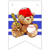 それは男の子の野球のテーマのベビーシャワーの旗です バンティングフラッグ (第3の旗)