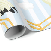 それは男の子の青いコウノトリのテーマ ラッピングペーパー (ロールコーナー)