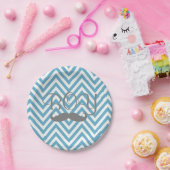 それは男の子の髭のテーマのベビーシャワーの紙皿です ペーパープレート (パーティー)