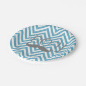 それは男の子の髭のテーマのベビーシャワーの紙皿です ペーパープレート (アングル)