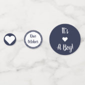 それは男の子のSeersuckerのカスタマイズ可能な紙吹雪です コンフェッティ (裏面)