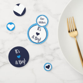 それは男の子のSeersuckerのカスタマイズ可能な紙吹雪です コンフェッティ