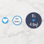 それは男の子のSeersuckerのカスタマイズ可能な紙吹雪です コンフェッティ (裏面)