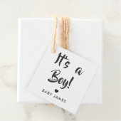 それは男の子ギフトラベル、赤ちゃんシャワーギフトラベル、クラフト フェイバータグ (インサイチュ)