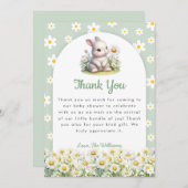 それは男の子テディベア赤ちゃんシャワーサンキューカード サンキューカード (正面/裏面)