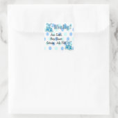 それは男の子-利得のシャワーの好意のステッカーです スクエアシール (バッグ)