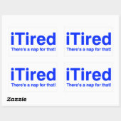 それは疲れた昼寝だ 長方形シール (シート)