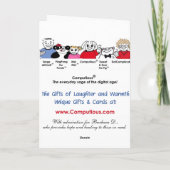 それは病気であるおもしろいではないです-よく得て下さい カード (裏面)