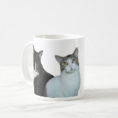 それは白黒常にではないです。 コーヒーマグカップ (正面左)