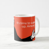 それは目覚める時間アメリカです! コーヒーマグカップ (正面右)