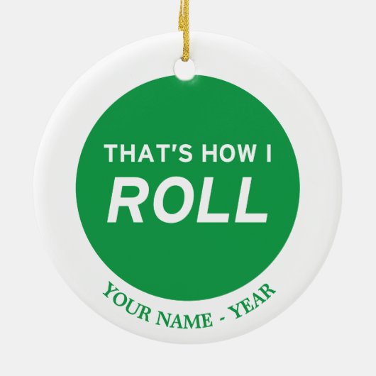 それは私がいかに転がるかです セラミックオーナメント (裏面)