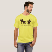 それは私がいかに転がるかです(ローマの一人乗り二輪馬車とラテン系) Tシャツ (正面フル)