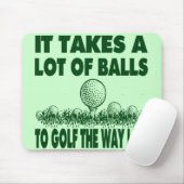 それは私がようにゴルフをするために多くの球を取ります マウスパッド (マウス)