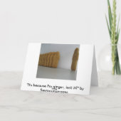 "それは私がショウガであるのであります、そうですね? " カード (裏面)