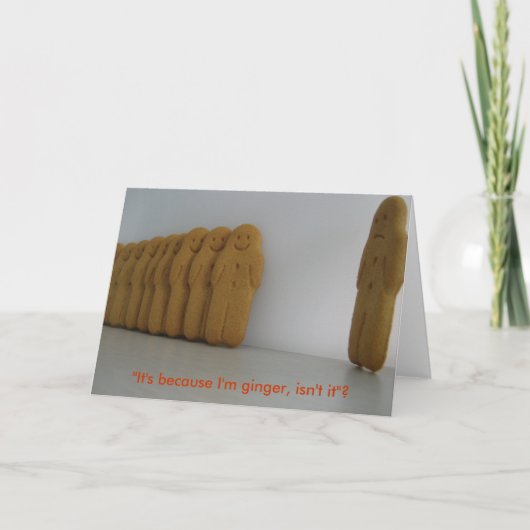 "それは私がショウガであるのであります、そうですね? " カード (正面)