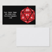 それは私がビデオゲームのゲーマーの名刺をいかに転がるかです 名刺 (正面/裏面)