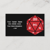 それは私がビデオゲームのゲーマーの名刺をいかに転がるかです 名刺 (正面)