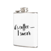 それは私がブラシの原稿の引用文のフラスコを誓うコーヒーです フラスク (左)
