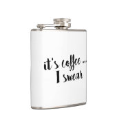 それは私がブラシの原稿の引用文のフラスコを誓うコーヒーです フラスク (右)