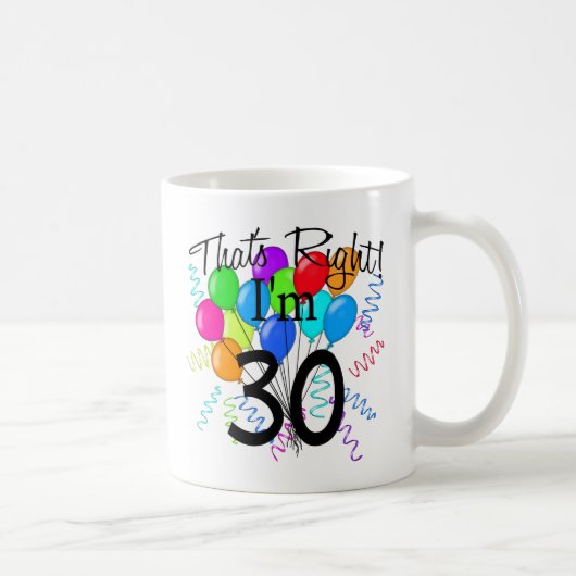 それは私が30才-誕生日の権利です コーヒーマグカップ (右)