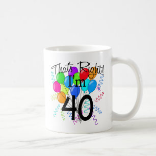 それは私が40才-誕生日の権利です コーヒーマグカップ