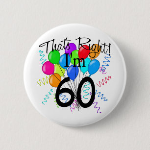 それは私が60才-誕生日の権利です 缶バッジ