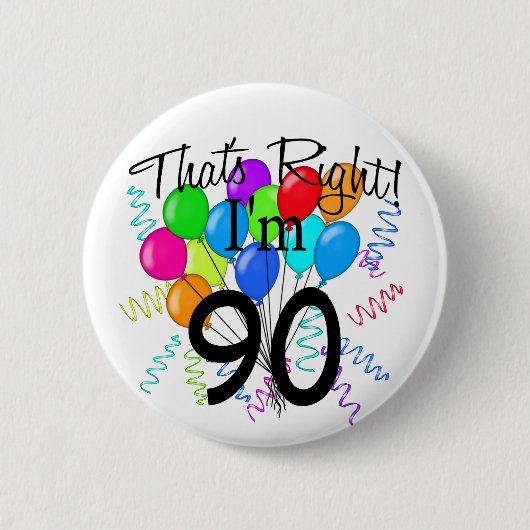 それは私が90才の権利です 缶バッジ (正面)