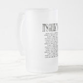 それは私にギリシャ語曇らしましたビールガラスをです フロストグラスビールジョッキ (正面左)