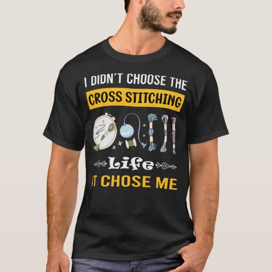 それは私のクロステッチングを選んだ Tシャツ (正面)