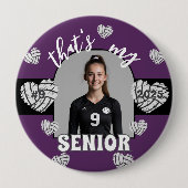 それは私のシニアのバレーボール選手のボタンだ 缶バッジ (正面)