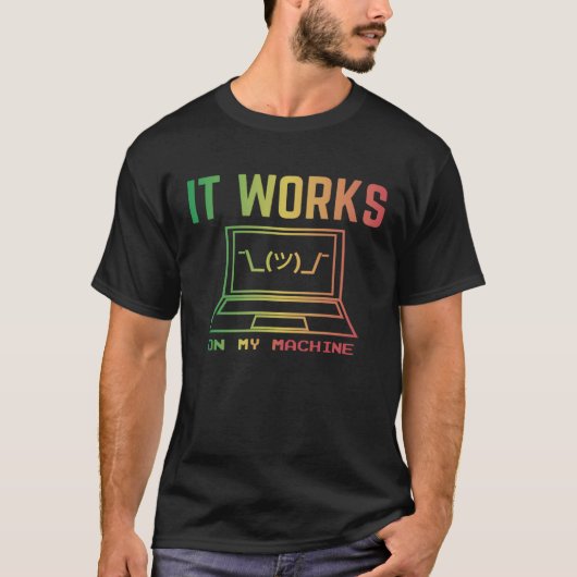 それは私のマシンプログラマーの言おもしろい訳Regで動作する Tシャツ (正面)
