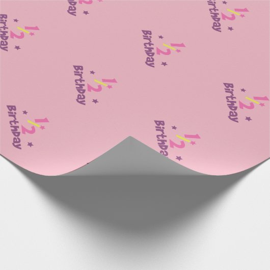 それは私の半分の誕生日の包装紙です ラッピングペーパー (角)