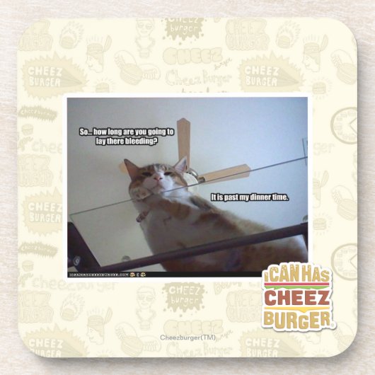 それは私の夕食時を過ぎてあります コースター (正面)