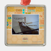 それは私の夕食時を過ぎてあります メタルオーナメント (正面)