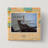 それは私の夕食時を過ぎてあります 缶バッジ (正面)