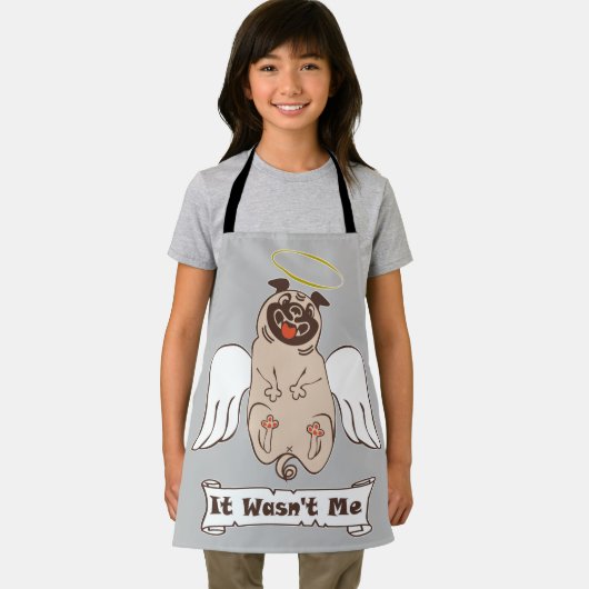 それは私の天使のパグの引用文ではなかったおもしろい エプロン (インサイチュ)