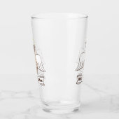 それは私の天使のパグの引用文ではなかったおもしろい タンブラーグラス (左)