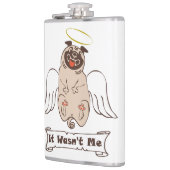 それは私の天使のパグの引用文ではなかったおもしろい フラスク (左)