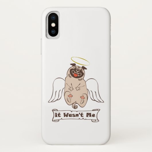 それは私の天使のパグの引用文ではなかったおもしろい Case-Mate iPhoneケース (裏面)