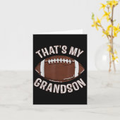 それは私の孫のサッカーフットボールおばあちゃんおじいちゃん家族 カード (黄色い花)