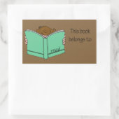 それは私の本1 長方形シール (バッグ)