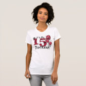 それは私の第15誕生日のグランジなお祝いのティーです Tシャツ (正面フル)