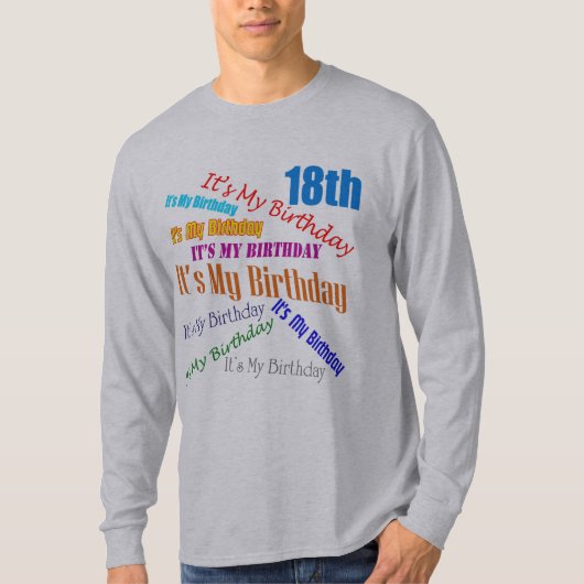 それは私の第18誕生日プレゼントです Tシャツ (正面)