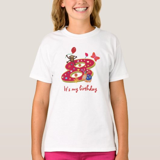 それは私の第8誕生日です Tシャツ (正面)