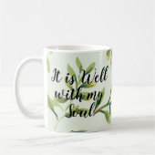 それは私の精神の緑の葉の引用文のマグとよくあります コーヒーマグカップ (左)