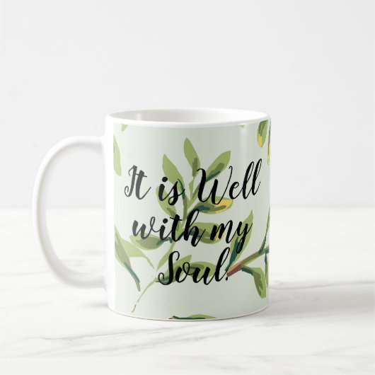 それは私の精神の緑の葉の引用文のマグとよくあります コーヒーマグカップ (左)
