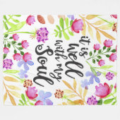 それは私の精神毛布とよくあります フリースブランケット (正面(横))