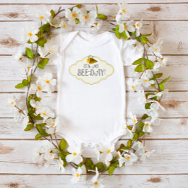 それは私の蜂の日の小さな蜂蜜ビーベビーボディスーツだ ベビーボディスーツ