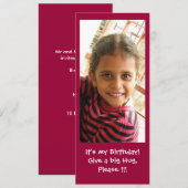 それは私の誕生日です 招待状 (正面/裏面)